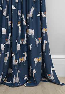 Alpaca, Indigo - Made to Measure Curtains